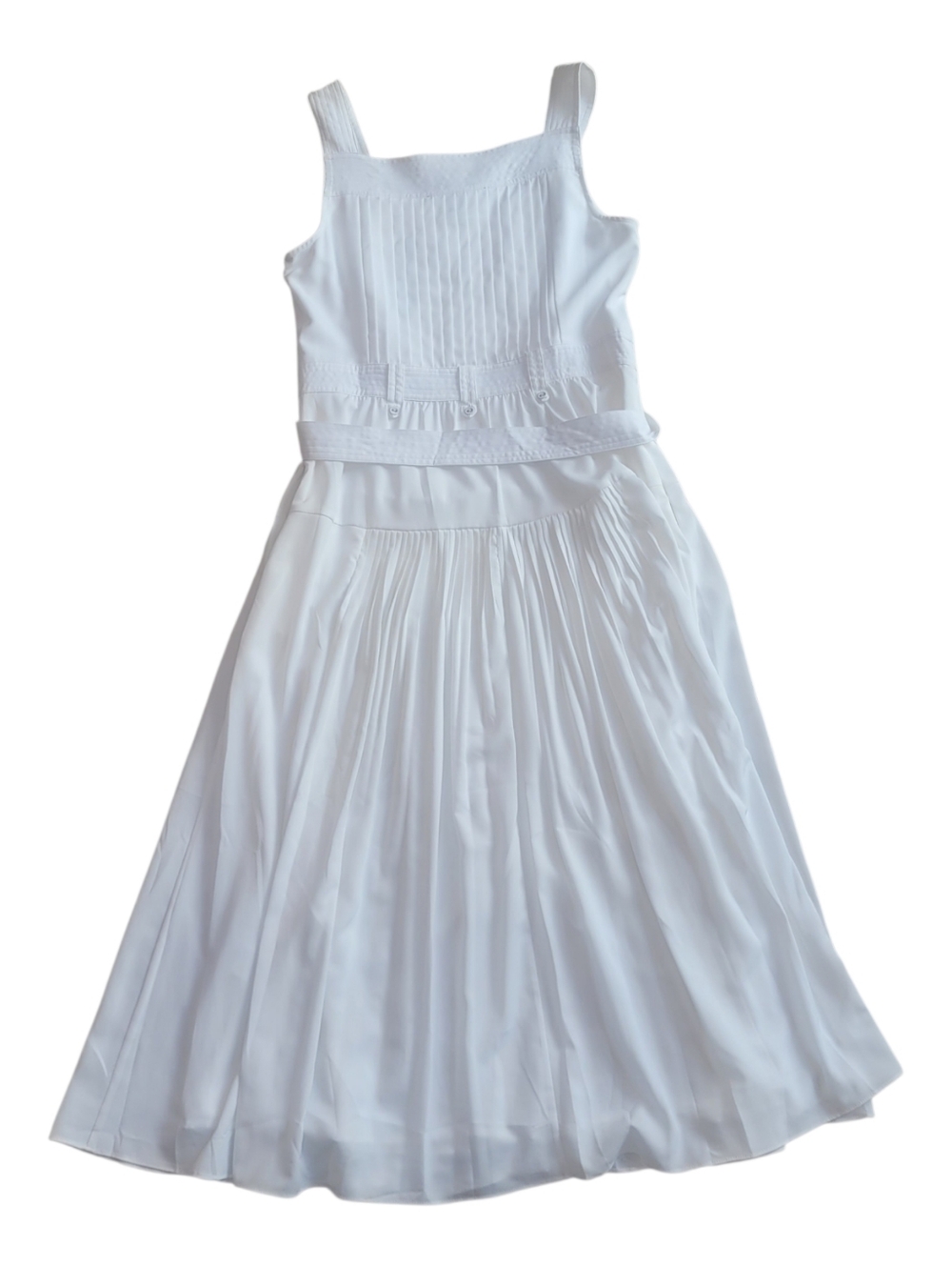 *NWT* White House Black Market Pleated Utility Midi Sundress Sz 6 - Picture 6 of 11